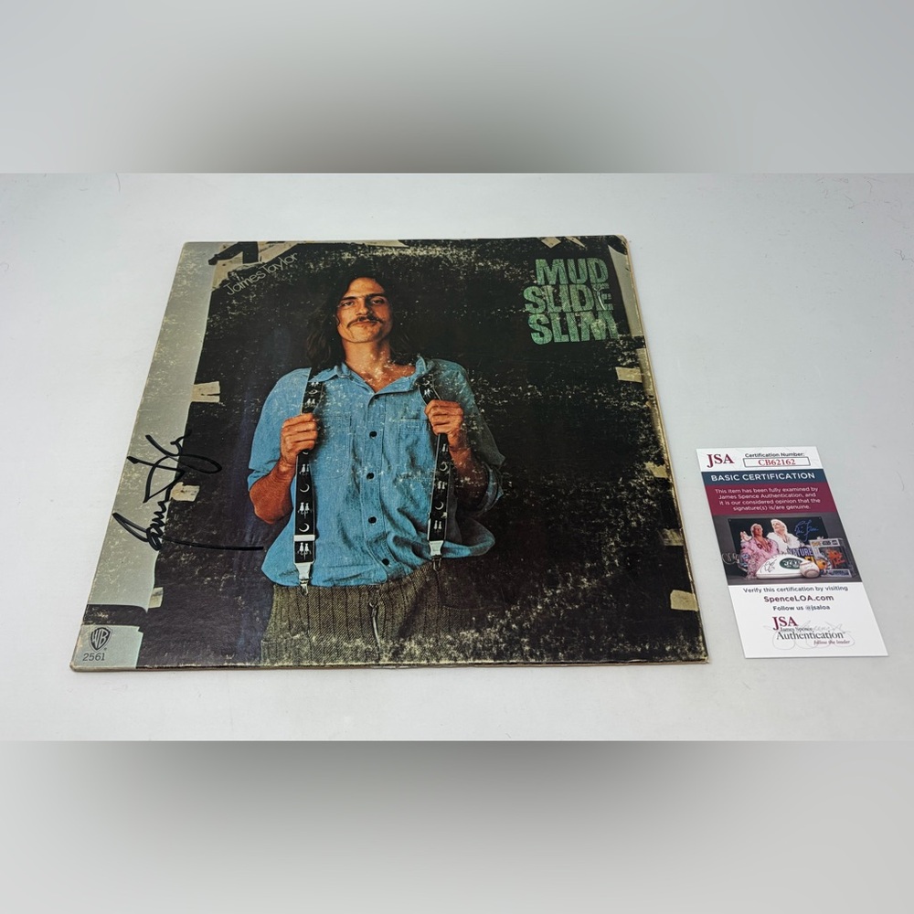 James Taylor‎ signed Mud Slide Slim Album JSA COA